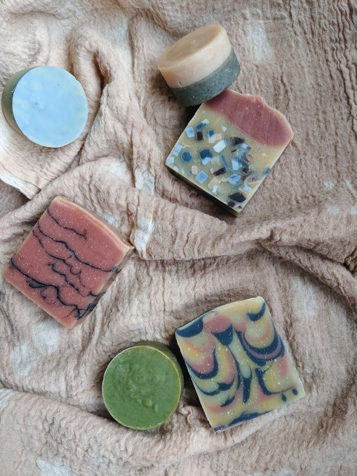 A variety of Wato soaps. 