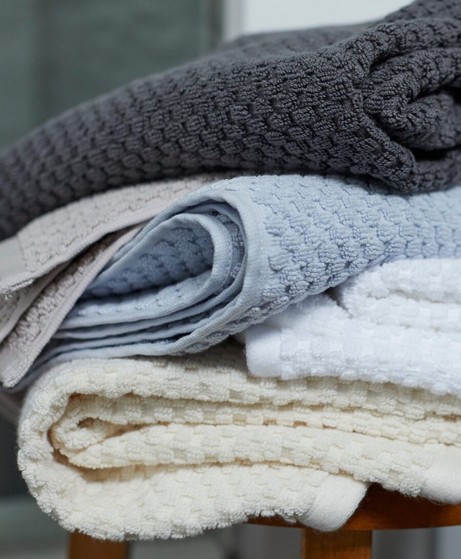 Turkish Cotton Fog Grey Bath Towel Set