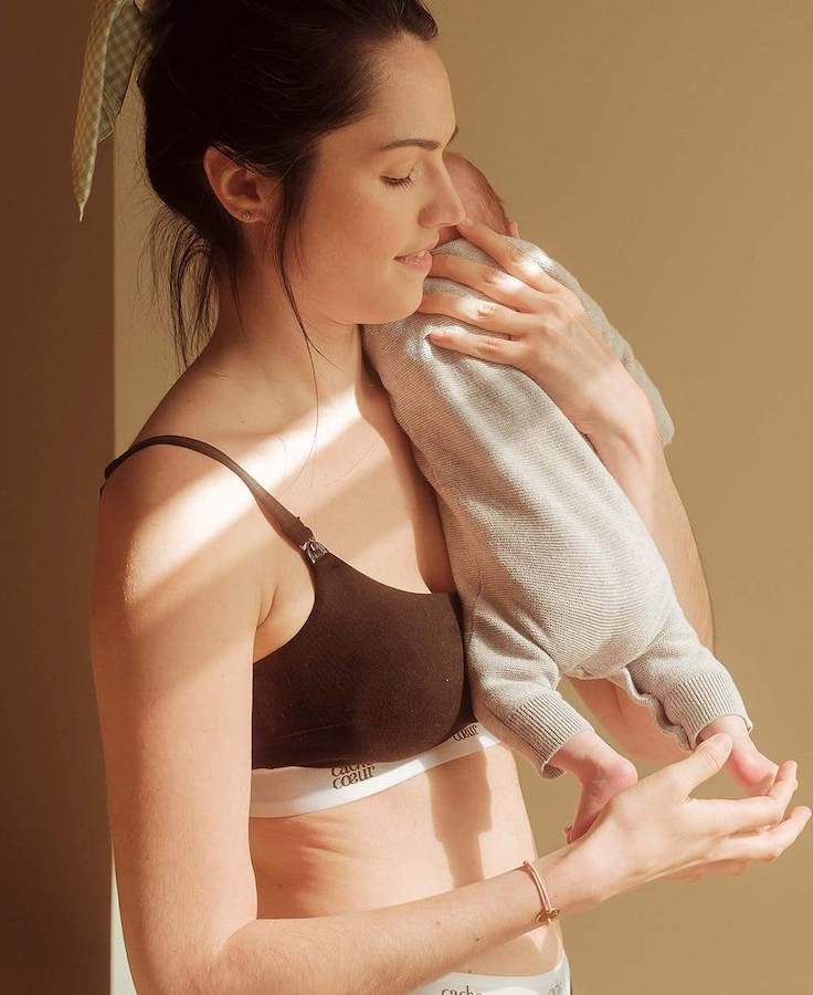 Emilija Nursing Bra Organic Cotton Maternity Bralette, Easy to Use Friendly  Breastfeeding. Bogema Lingerie. 