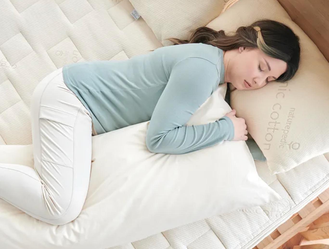 Mother&Baby Organic Cotton 6ft Pregnancy Support Pillow