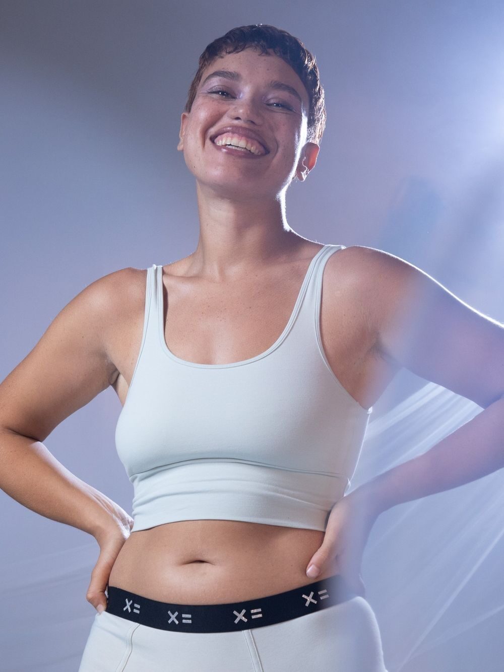 Plus Size Sports Bra for Women Organic Basics Bra 2023 White