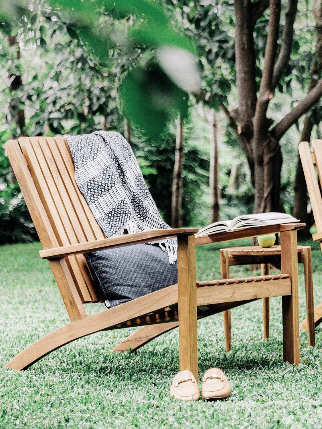 A wooden outdoor chair from MasayaCo.