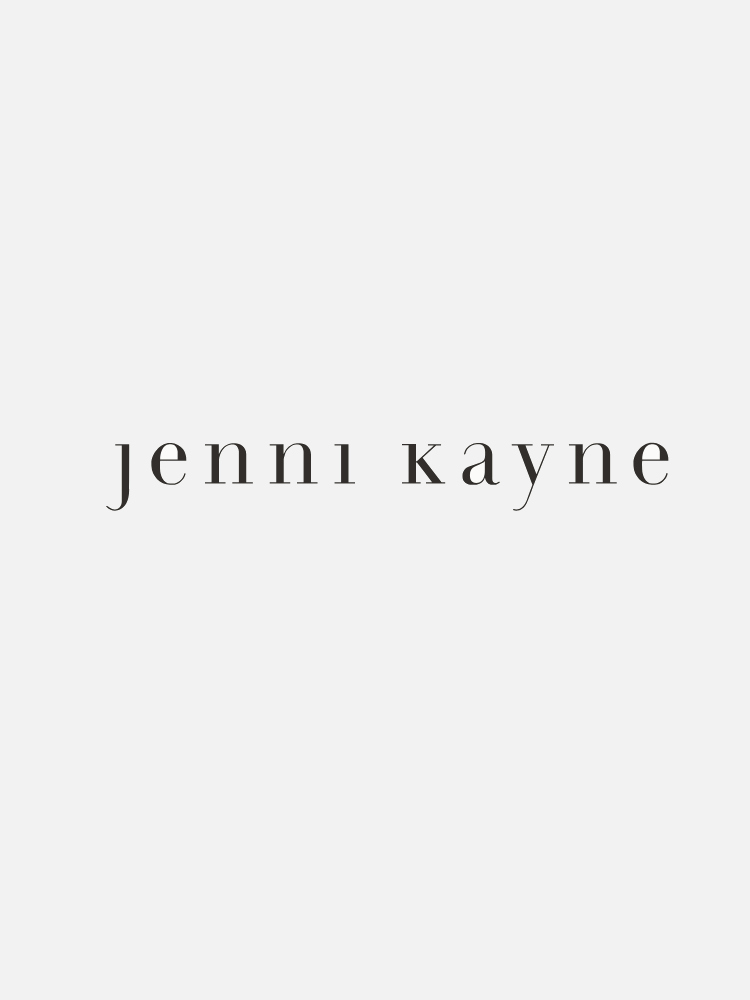 A gray background with text in lowercase letters that reads "jenni kayne" in black.