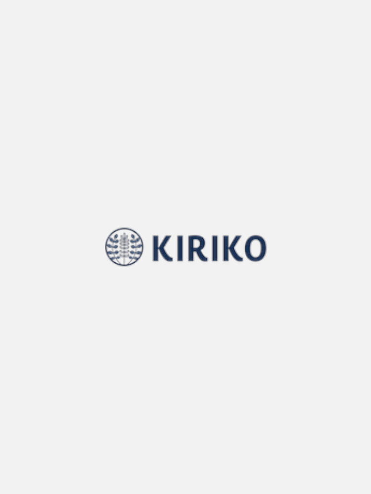 The image shows the logo of Kiriko, featuring the word "KIRIKO" in bold letters next to a circular emblem with a stylized tree design.