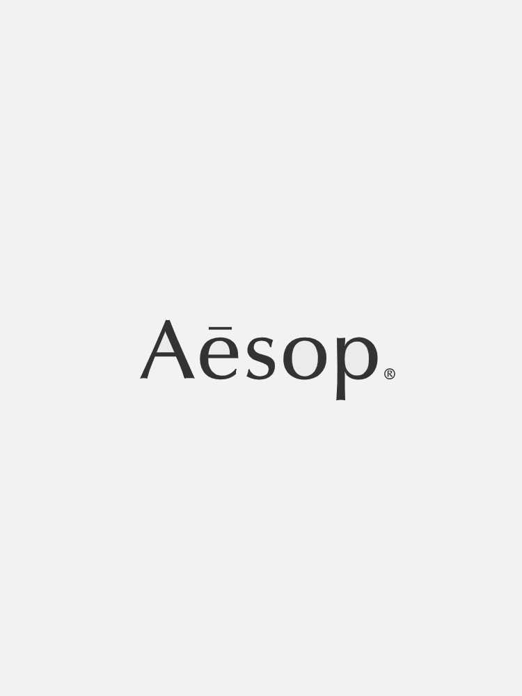 Aēsop logo in black text centered on a white background.