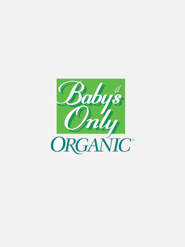 Logo of "Baby's Only Organic" featuring green background and white text.