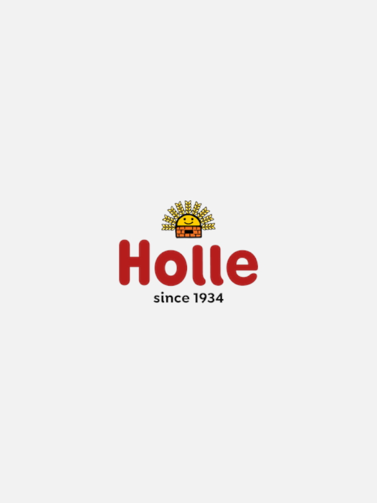 Holle logo featuring a stylized sun with a small house and the text "Holle since 1934" underneath in red letters.