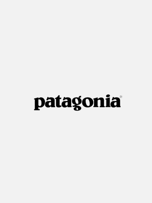 Black "patagonia" text logo on a plain white background.