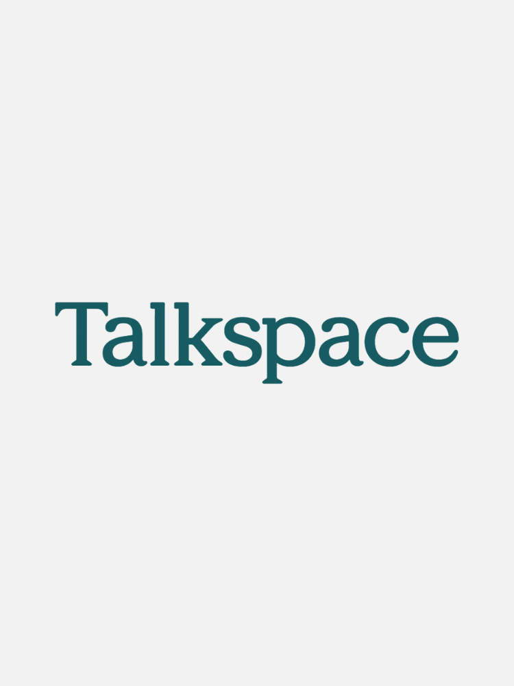 The image shows the word "Talkspace" in green text on a white background.