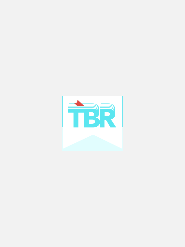 A stylized blue logo with the letters "TBR," featuring a red accent on top of the "T" and a triangular shape beneath the text.