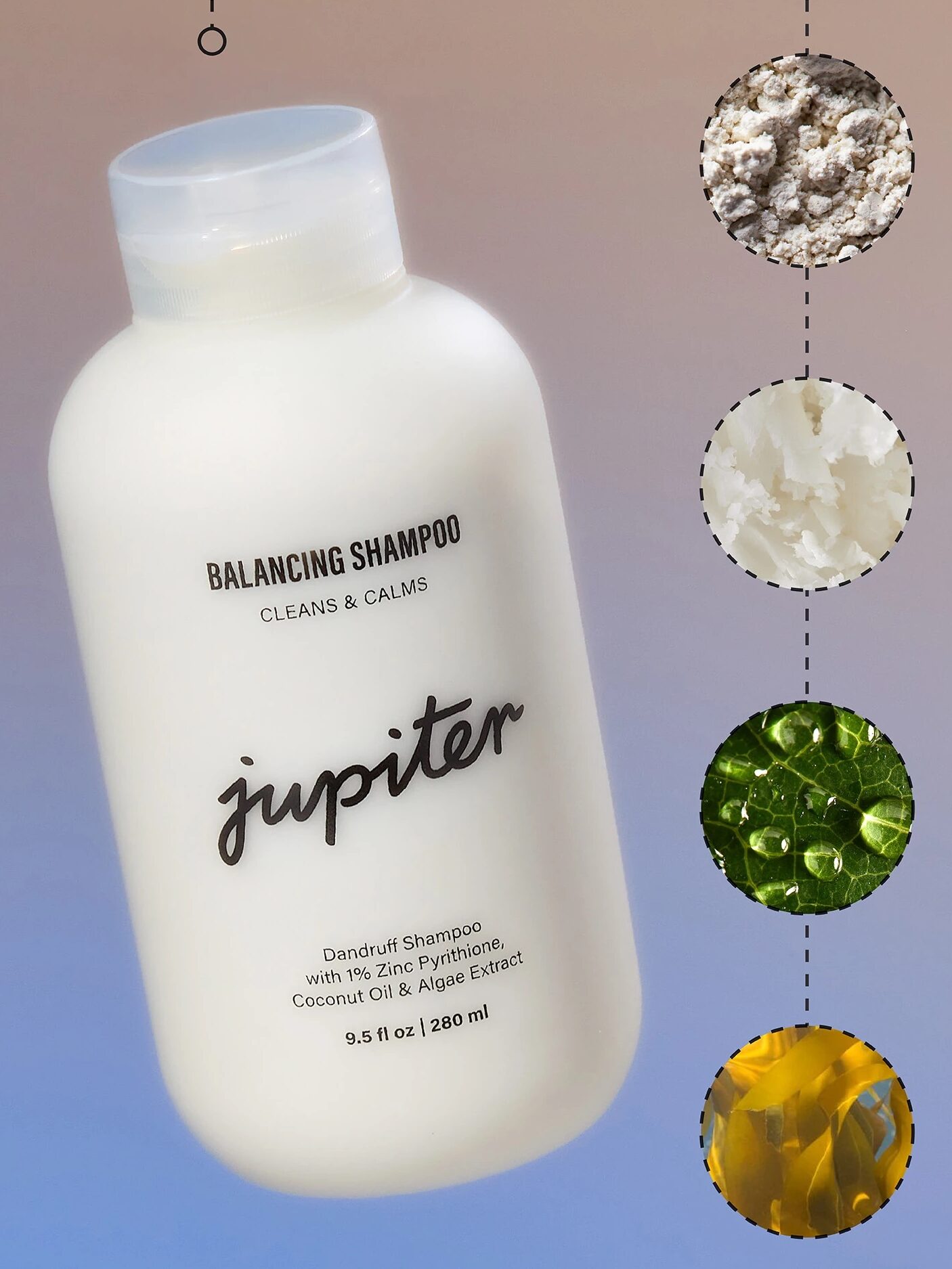 A bottle of Jupiter shampoo.