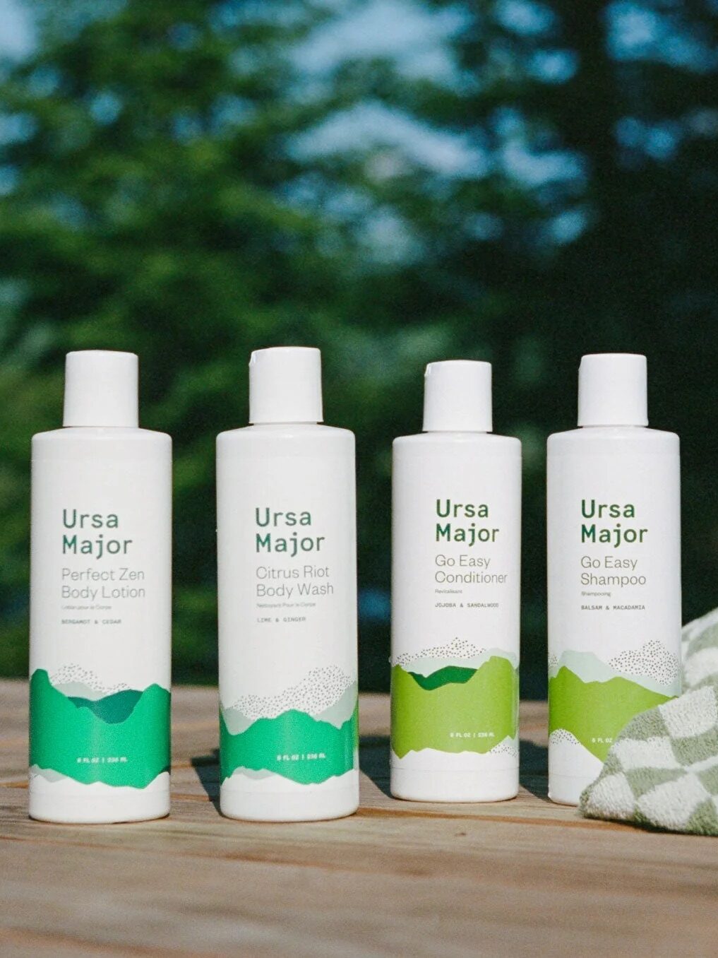 Ursa Major's haircare collection. 