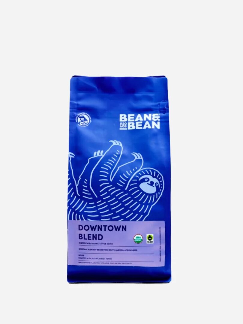 A bag of Bean & Bean coffee. 