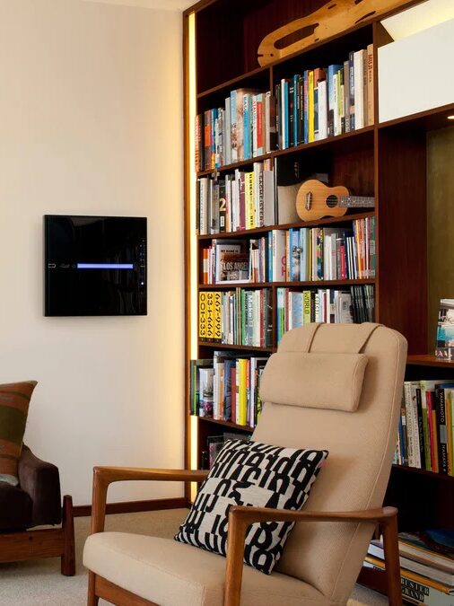 Rabbit Air purifier in a room.