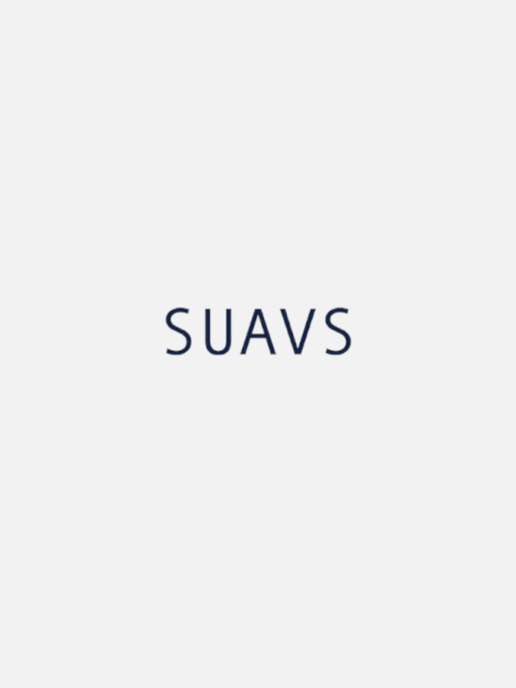 Text "SUAVS" centered on a plain white background.