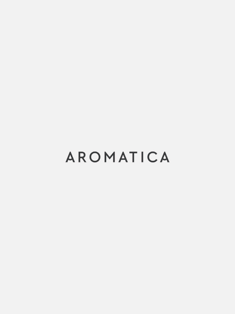 Text "AROMATICA" in black capital letters centered on a plain white background.